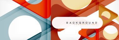 Arka plan daire ve üçgen