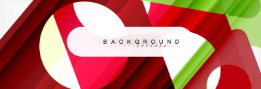 Arka plan daire ve üçgen