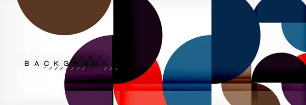 Halbkreis abstrakten Hintergrund, moderne geometrische Muster-Design. Designvorlage für Unternehmens- oder Technologiepräsentationen, Broschüre oder Flyer oder geometrisches Web-Banner — Stockvektor