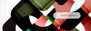 Renkli kare şekiller, geometrik modern arka plan