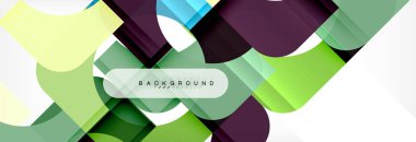 Renkli kareler kompozisyon soyut afiş. Gösterim amacıyla broşür veya el ilanı, sunum ve web tasarım düzeni