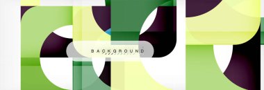 Renkli kareler kompozisyon soyut afiş. Gösterim amacıyla broşür veya el ilanı, sunum ve web tasarım düzeni