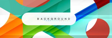 Geometrik arka plan. Modern örtüşen üçgenler. Mesajınız için alışılmadık renkli şekiller. İş veya teknik okul sunuyu, app kapak