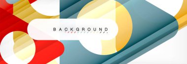 Arka plan daire ve üçgen