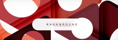 Geometrik arka plan, daireler ve üçgenler şekiller afiş. Gösterim amacıyla broşür veya el ilanı, sunum ve web tasarım düzeni