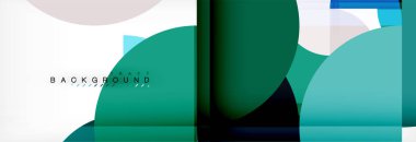 Daire modern geometrik arka plan illüstrasyon