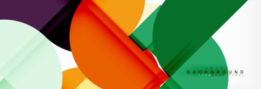 Daire modern geometrik arka plan illüstrasyon