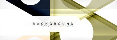 Arka plan daire ve üçgen