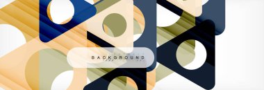 Arka plan daire ve üçgen