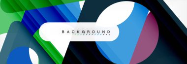 Arka plan daire ve üçgen