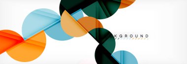 Yarı daire arka plan, modern geometrik desen tasarım. İş veya teknoloji tanıtım tasarım şablonu, broşür veya el ilanı desenli veya geometrik web afiş