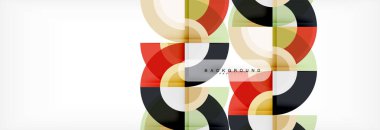 Vektör dairesel geometrik arka plan