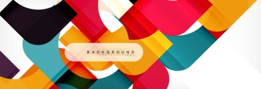 Renkli kare şekiller, geometrik modern arka plan