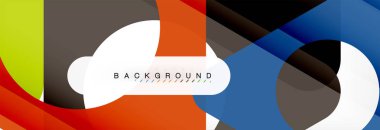 Arka plan daire ve üçgen