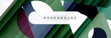 Arka plan daire ve üçgen