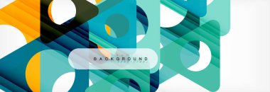 Arka plan daire ve üçgen