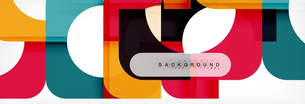 Farbe quadratische Formen, geometrische moderne abstrakte Hintergrund — Stockvektor