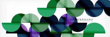 Yarı daire arka plan, modern geometrik desen tasarım. İş veya teknoloji tanıtım tasarım şablonu, broşür veya el ilanı desenli veya geometrik web afiş