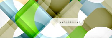 Renkli kare şekiller, geometrik modern arka plan