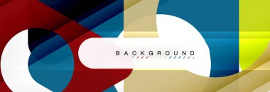 Geometrik arka plan. Modern örtüşen üçgenler. Mesajınız için alışılmadık renkli şekiller. İş veya teknik okul sunuyu, app kapak