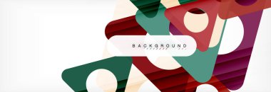 Arka plan daire ve üçgen