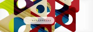 Geometrik arka plan. Modern örtüşen üçgenler. Mesajınız için alışılmadık renkli şekiller. İş veya teknik okul sunuyu, app kapak