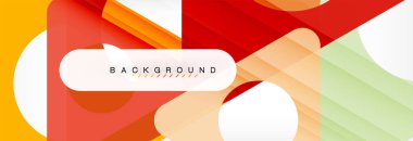 Geometrik arka plan. Modern örtüşen üçgenler. Mesajınız için alışılmadık renkli şekiller. İş veya teknik okul sunuyu, app kapak