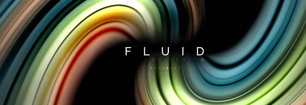Fluid color mozgás fogalma — Stock Vector