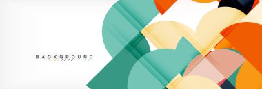 Daire modern geometrik arka plan illüstrasyon