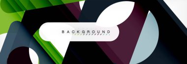 Geometrik arka plan. Modern örtüşen üçgenler. Mesajınız için alışılmadık renkli şekiller. İş veya teknik okul sunuyu, app kapak