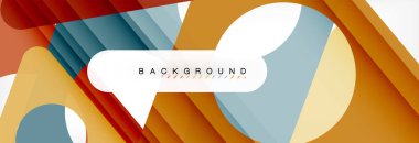 Arka plan daire ve üçgen