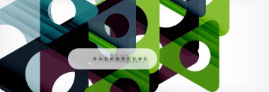 Geometrik arka plan. Modern örtüşen üçgenler. Mesajınız için alışılmadık renkli şekiller. İş veya teknik okul sunuyu, app kapak