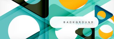 Arka plan daire ve üçgen