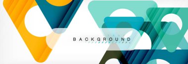 Arka plan daire ve üçgen