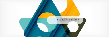 Arka plan daire ve üçgen