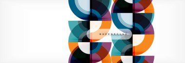 Vektör dairesel geometrik arka plan