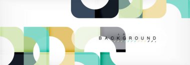 Renkli kare şekiller, geometrik modern arka plan