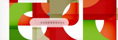 Renkli kare şekiller, geometrik modern arka plan