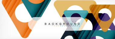 Arka plan daire ve üçgen