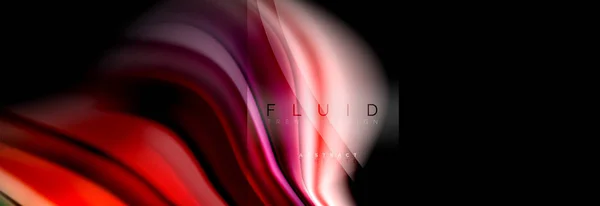 Formes Abstraites Fluides Arc Ciel Conception Couleurs Liquides Fond Texture — Image vectorielle