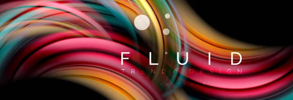 Flux Lumineux Concept Mouvement Couleur Modèle Mise Page Abstrait Mode — Image vectorielle