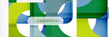 Renkli kare şekiller, geometrik modern arka plan