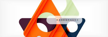 Arka plan daire ve üçgen