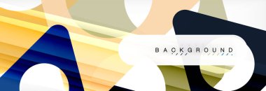 Arka plan daire ve üçgen