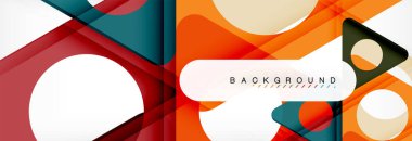 Geometrik arka plan. Modern örtüşen üçgenler. Mesajınız için alışılmadık renkli şekiller. İş veya teknik okul sunuyu, app kapak