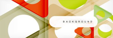 Arka plan daire ve üçgen