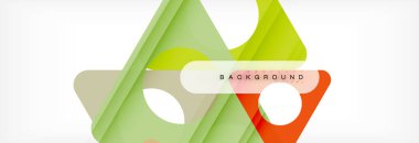 Arka plan daire ve üçgen