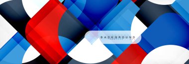 Renkli kare şekiller, geometrik modern arka plan