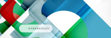 Renkli kareler kompozisyon soyut afiş. Gösterim amacıyla broşür veya el ilanı, sunum ve web tasarım düzeni