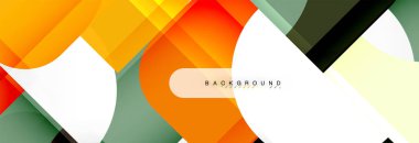 Renkli kare şekiller, geometrik modern arka plan